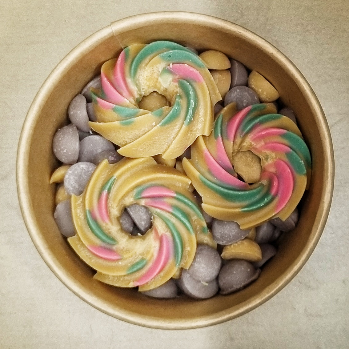 Waxmelt Scoops Kerstpudding - Kerstpudding geur - 100 gram 80 tot 100 uur geurverspreiding - Kerst - Handgemaakt - Gemaakt van duurzame sojawas – Geurchips – Smeltkaarsjes