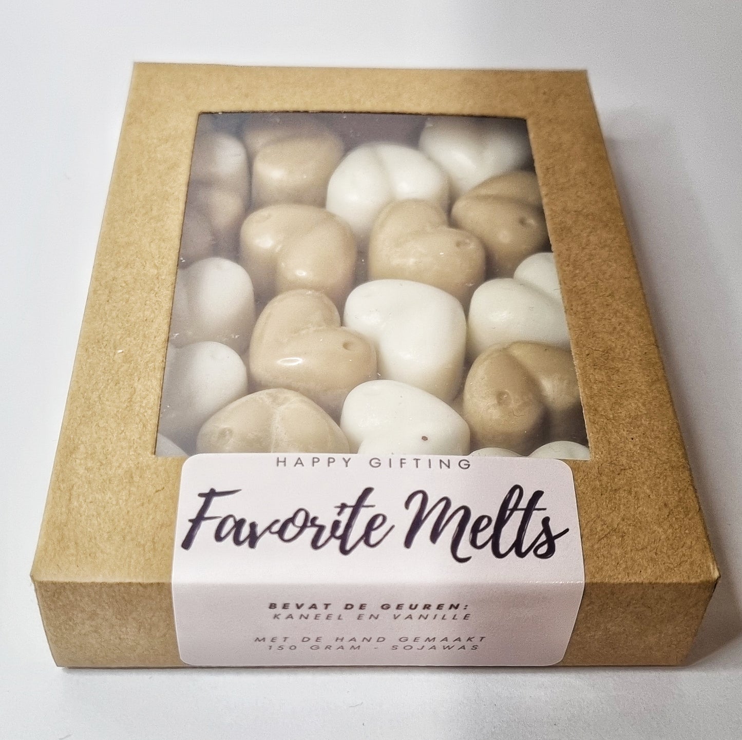 Favorite Melts 150 gram - Bevat de geuren: Vanille en Kaneel - Geschenkverpakking