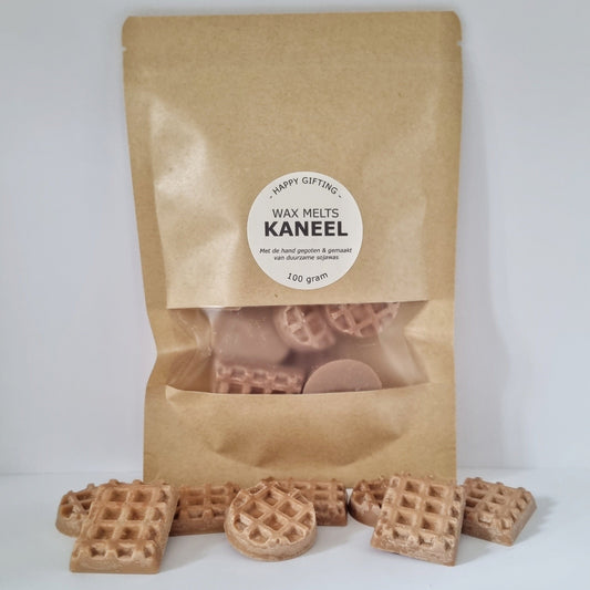 Waxmelts wafels – Kaneel geur - gemaakt van duurzame soja was – 100 gram 80 tot 100 uur geurverspreiding