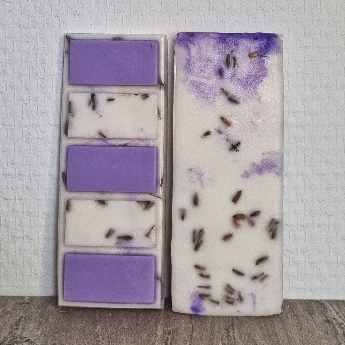 Waxmelt Lavendel reep - Lavendel geur - 50 gram 40 tot 45 uur geurverspreiding - Handgemaakt - Gemaakt van duurzame soja was – Geurchips – Smeltkaarsjes – Hand made – Lavender - Waxmelts