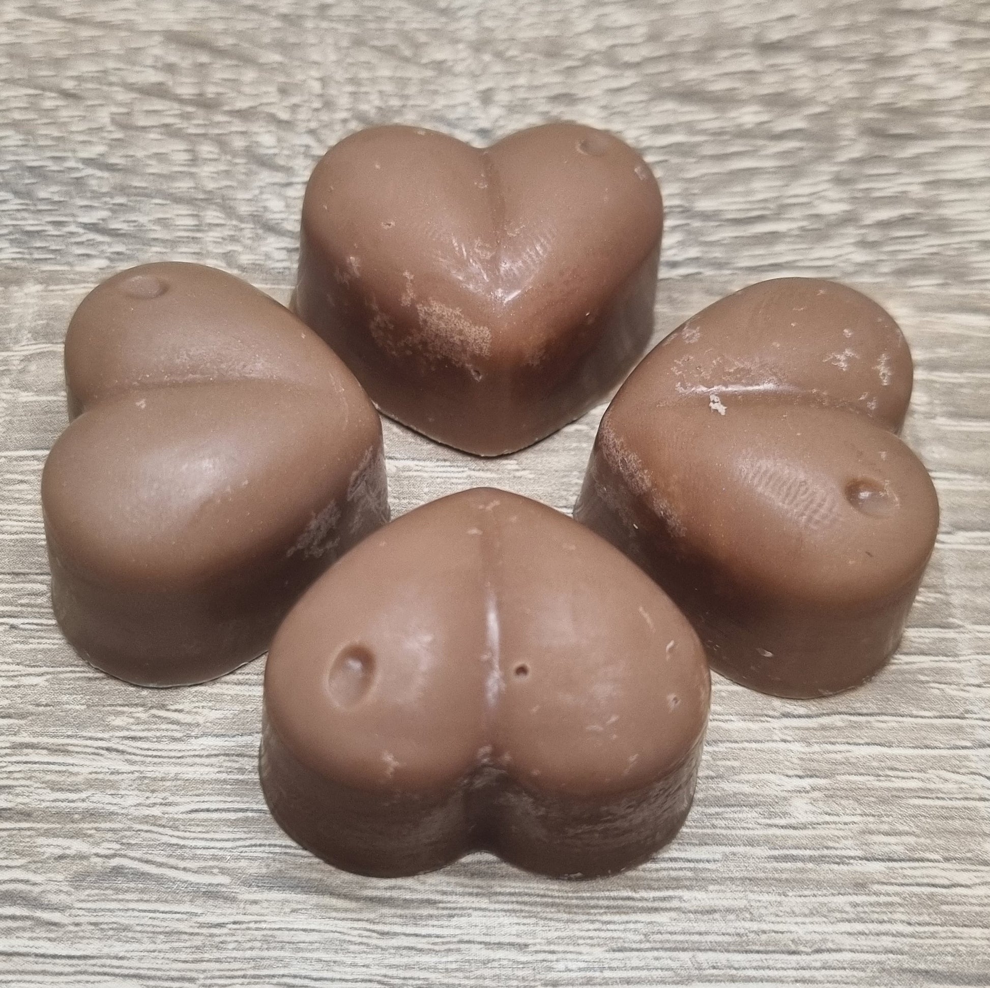 Waxmelt in hartvorm - Koffie geur - 4 stuks - 30 gram ruim 15 uur geurplezier