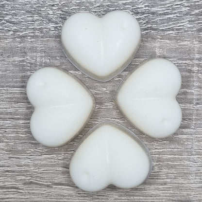 Waxmelt in hartvorm - Kokosnoot geur - 4 stuks - 30 gram ruim 15 uur geurplezier