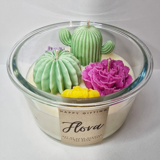 Flora XL geurkaars - Tropical en vanille geur - 400 gram